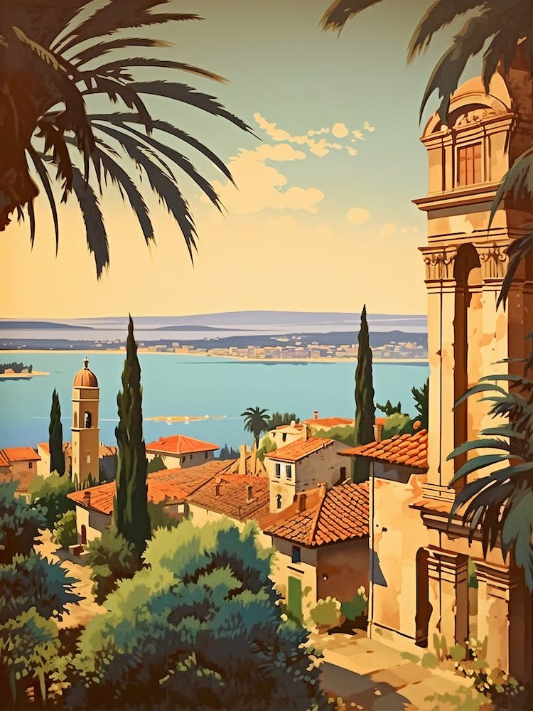 Tuscany, Italy 1 Travel Poster Vintage