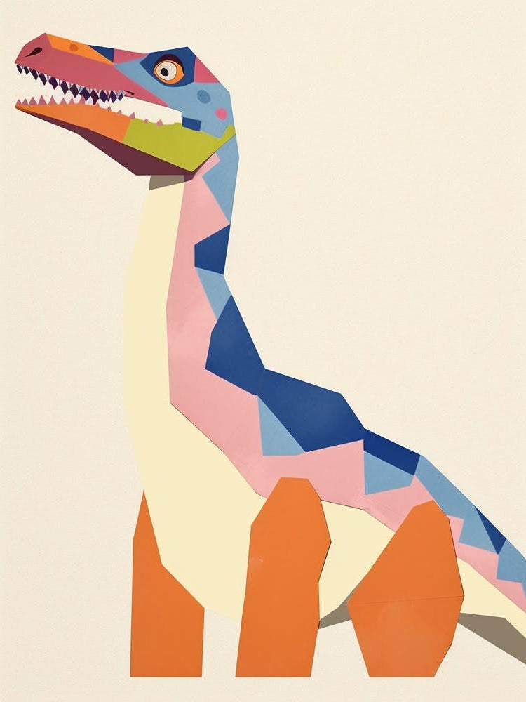 Nursery Dinosaur Art Carcharodontosaurus 2