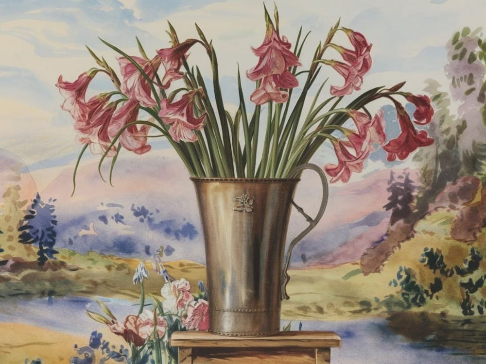 Vase Of Pink Flowers