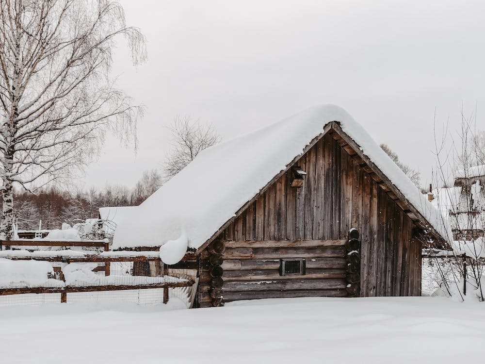 Rustic Snowy Barn