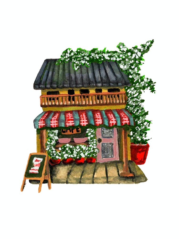 Cozy Rustic Ghibli Cafe