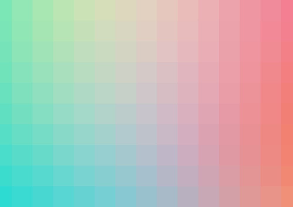 Lumen 01, Pink and Teal Gradient