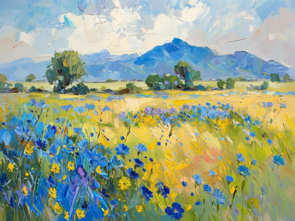 Blue Wildflowers