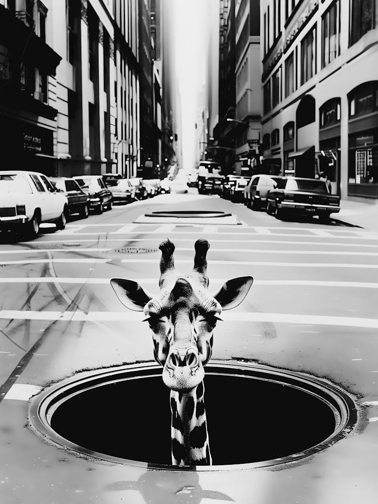 Giraffe In The Hole