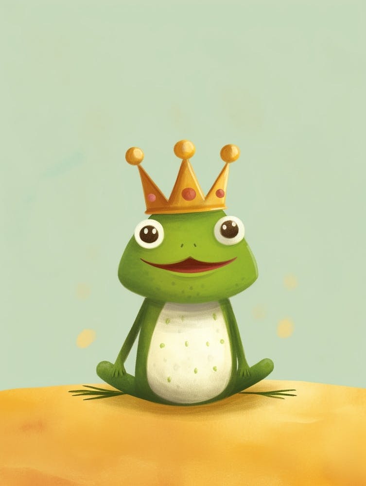 Little Frog 5 Wearing A Crown