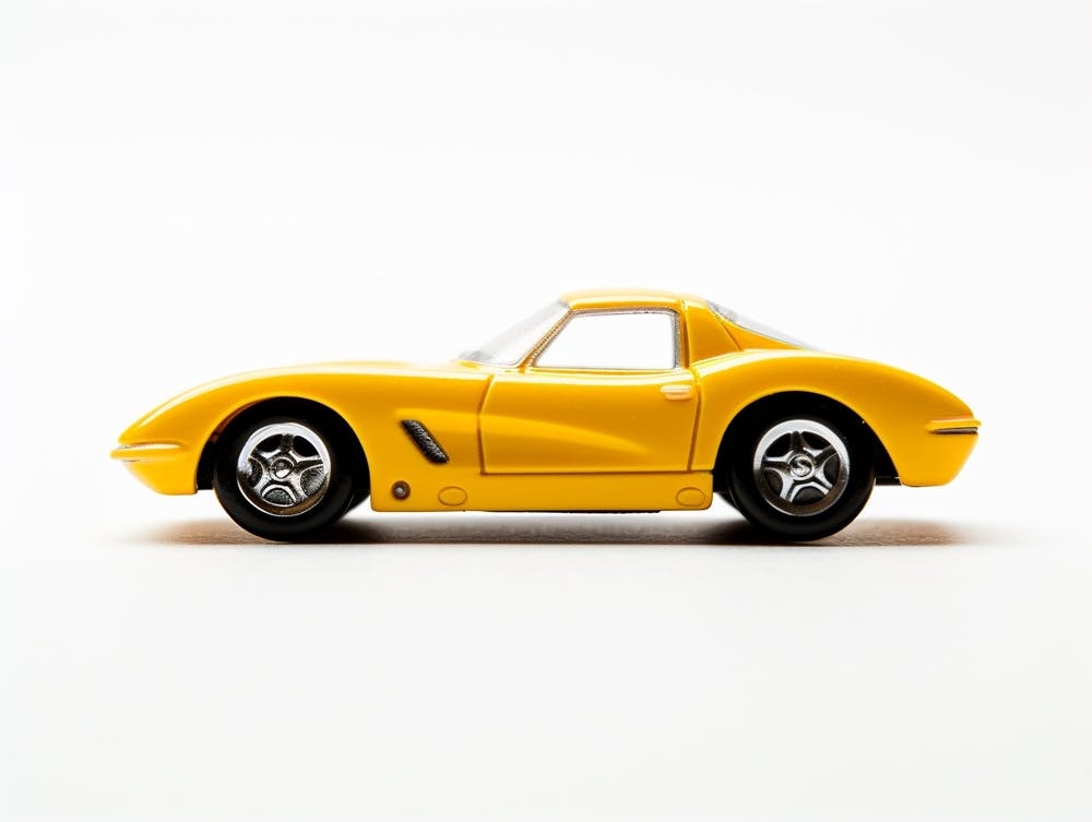 Toy Car 55 Corvette Yellow