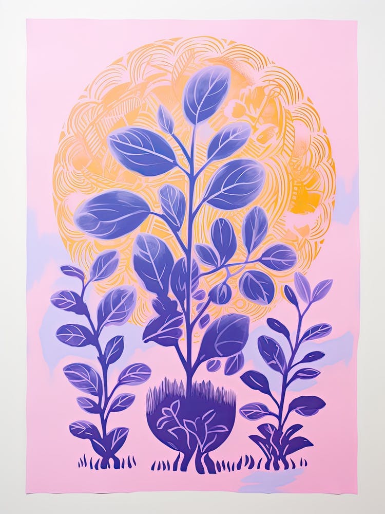 Colourful Botanical Risograph Style 1