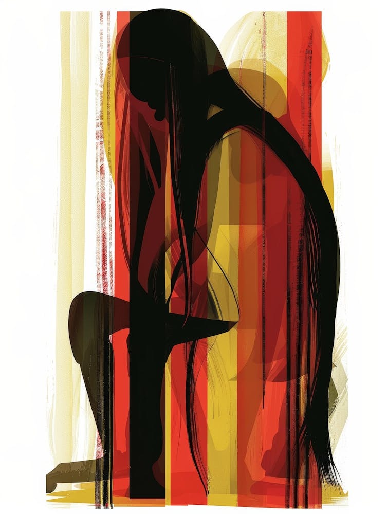 Woman With Long Hair 9