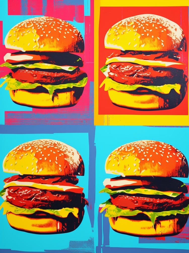 Retro Hamburger Colour Pop 5