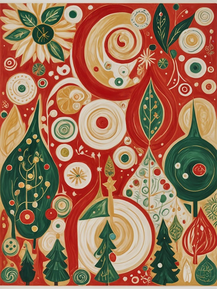 Joie de Noël en Abstrait