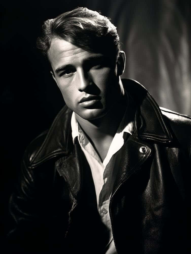 Black And White Photograph Marlon Brando 2