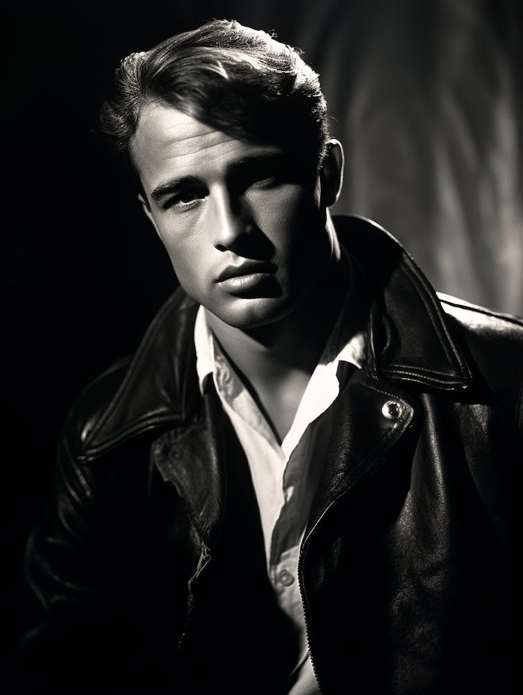Black And White Photograph Marlon Brando 2