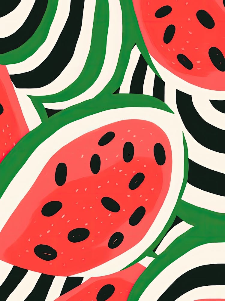 Watermelon Fruit Summer Illustration 1