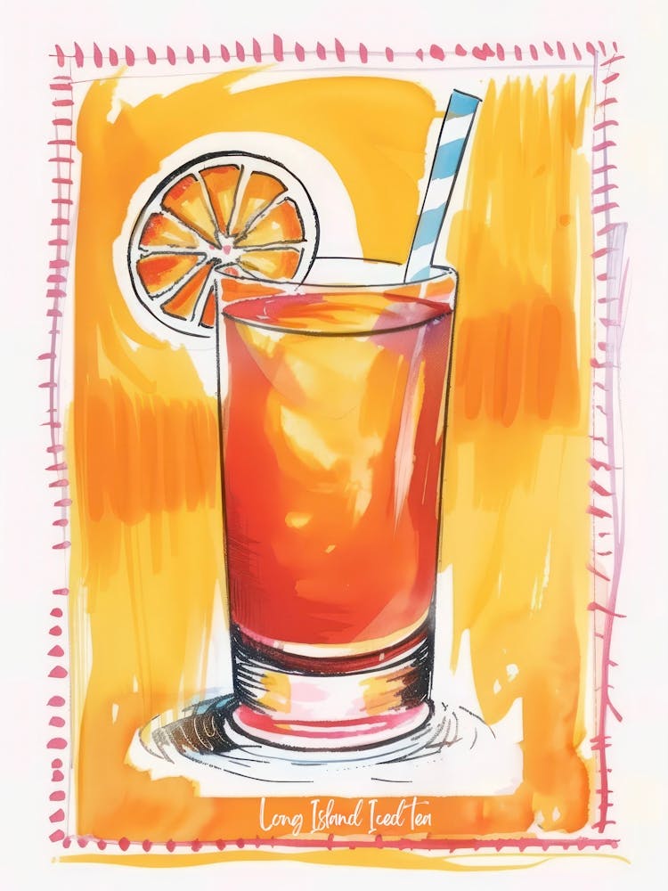 Long Island Iced Tea  Cocktail Art Kitchen