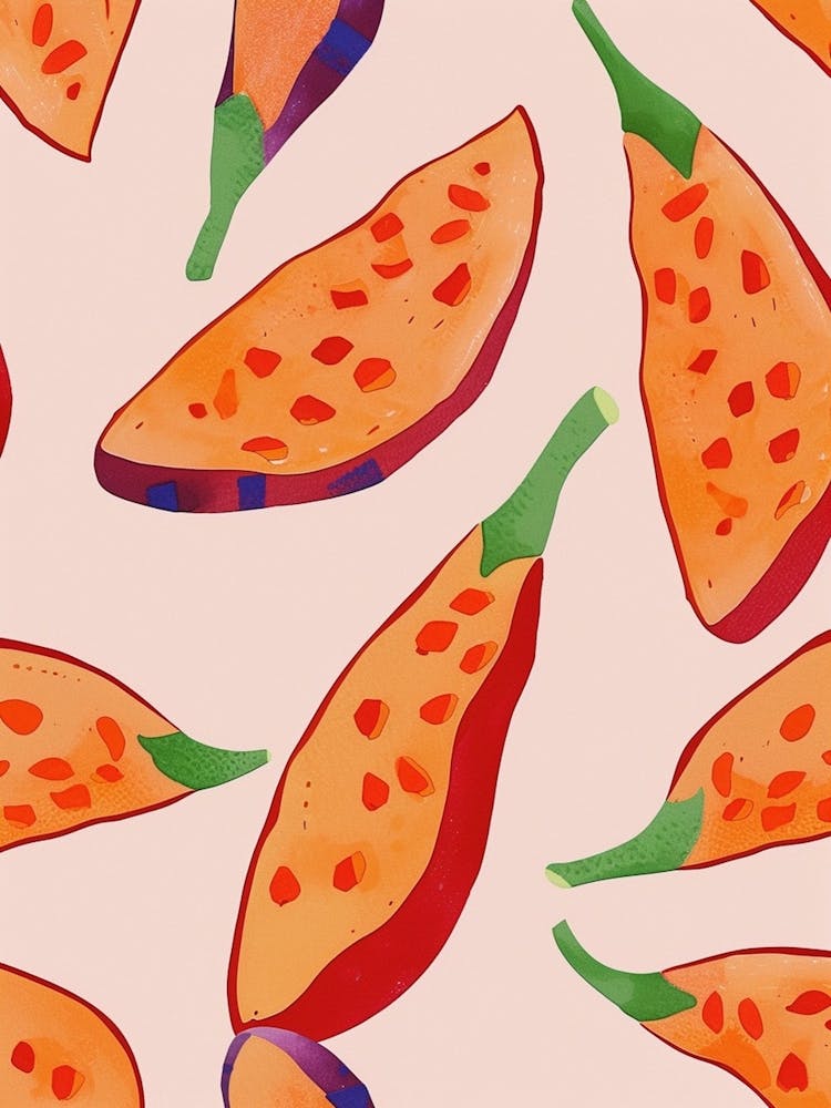 Squash Abstract Pattern Illustration 2