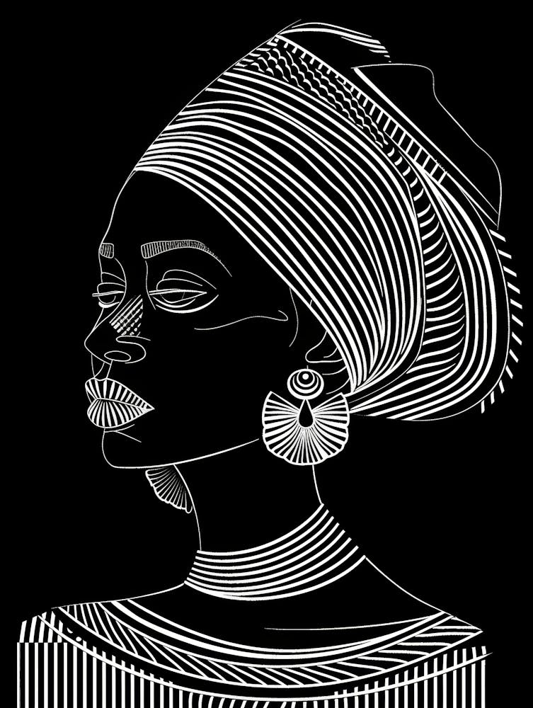 Femme Africaine En Turban 26