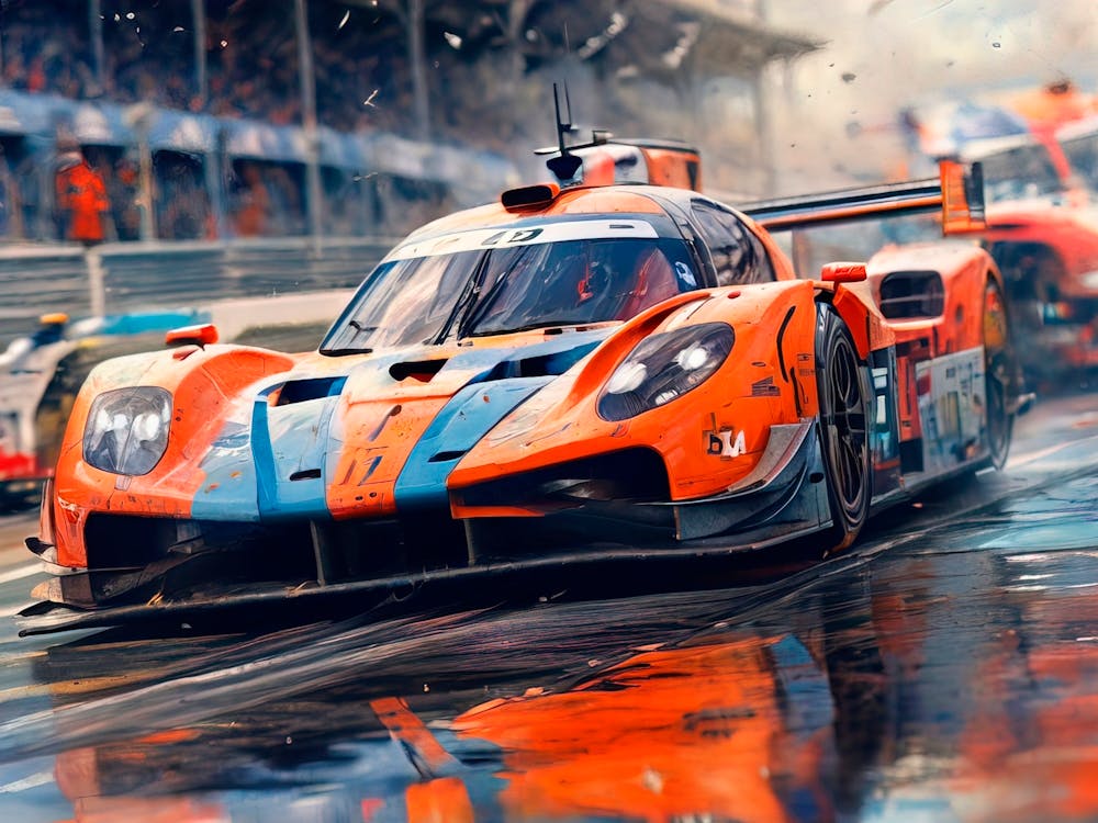 Racing Cars In The Rain