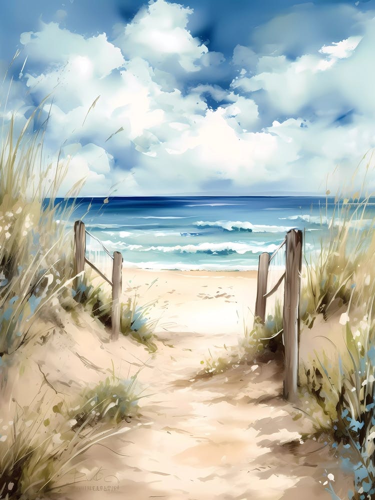 Weg zum Strand
