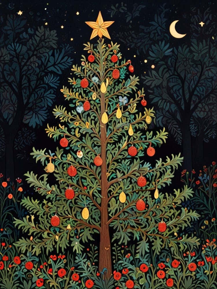 William Morris Christmas Tree 31