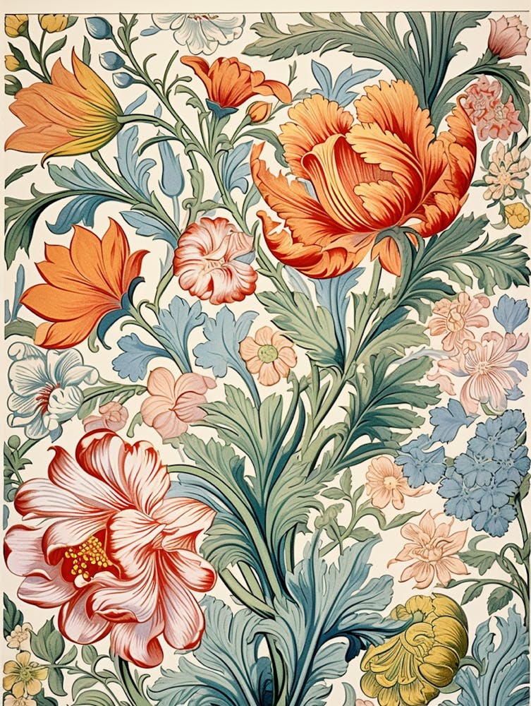 Florale Tapete 100