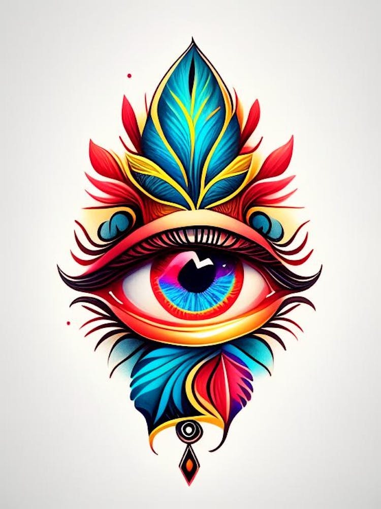 Wisdom, Symbol, Third Eye Tattoo 1