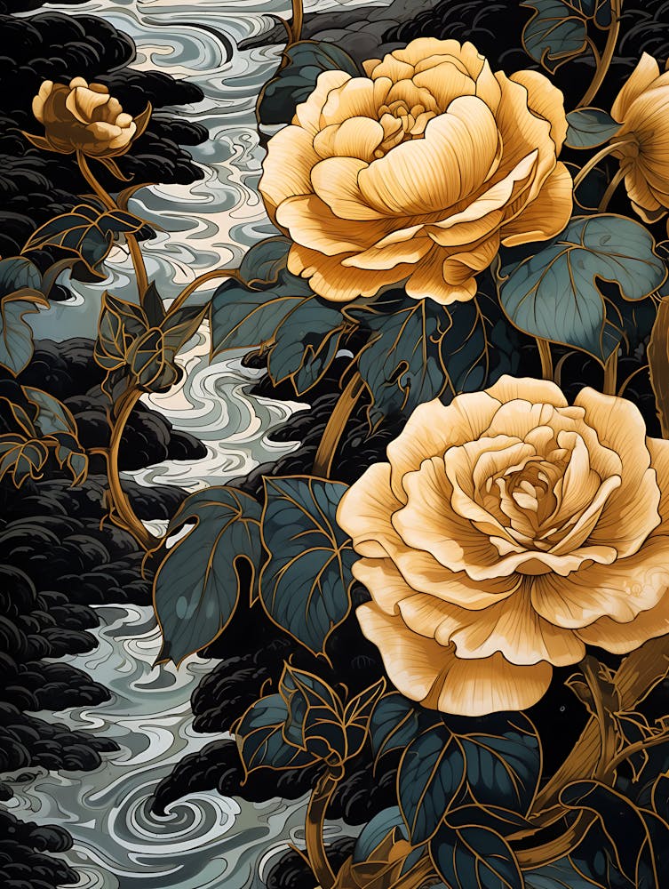 Rosen im Wasser