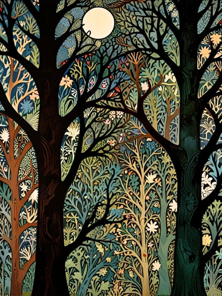 William Morris Moonlight Forest 21