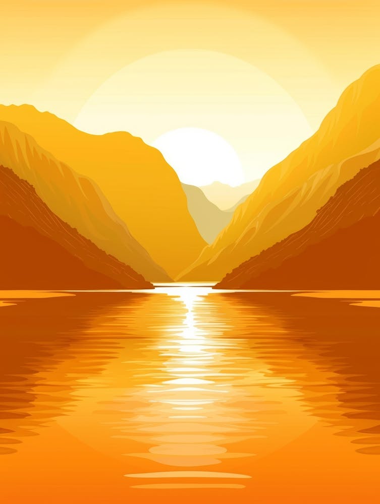 Sunset In The Mountains 69