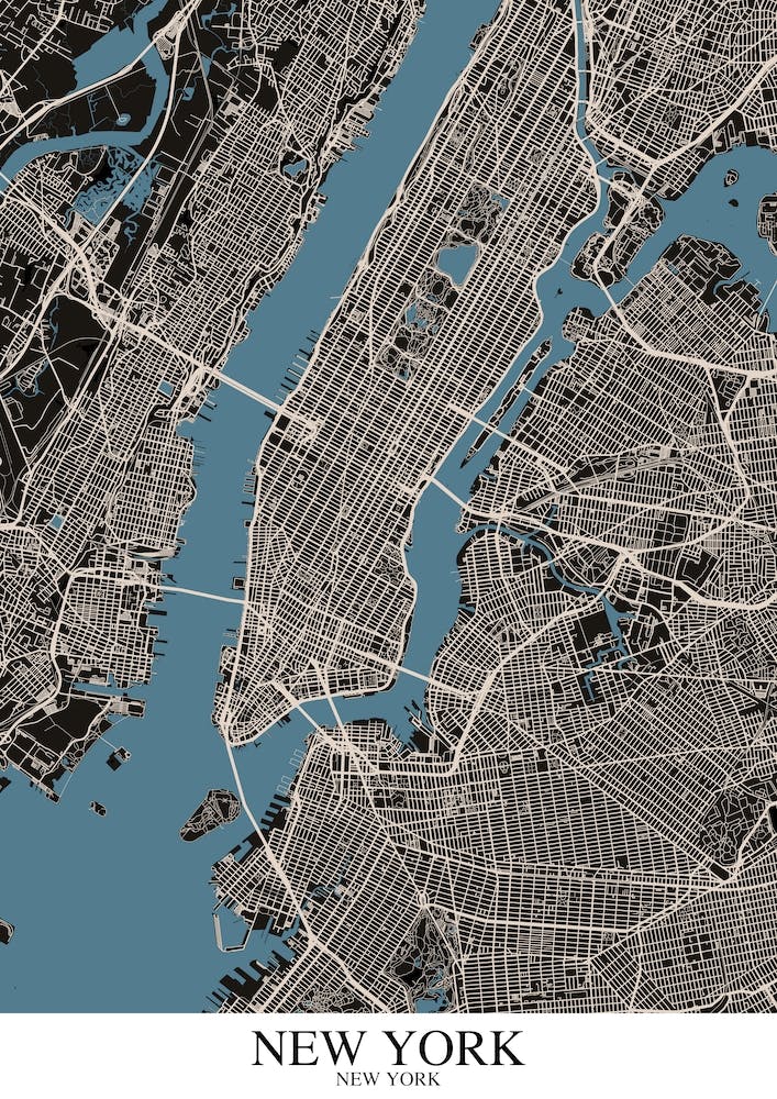 New York New York Black Blue
