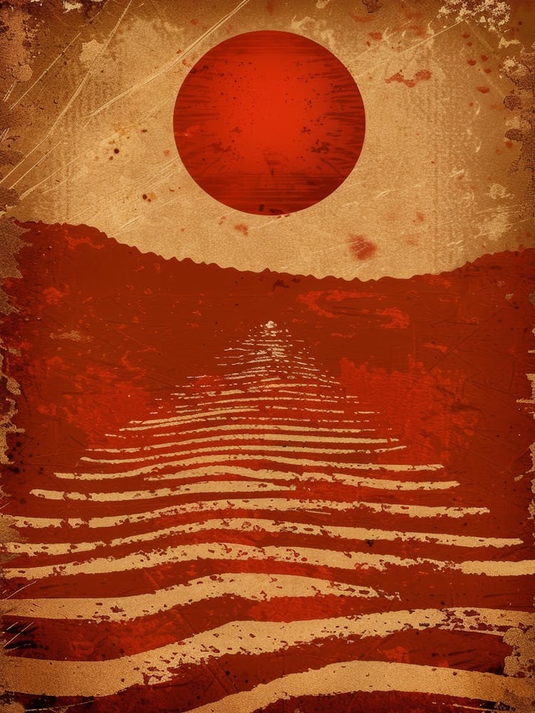 Sun Rises Over The Sea