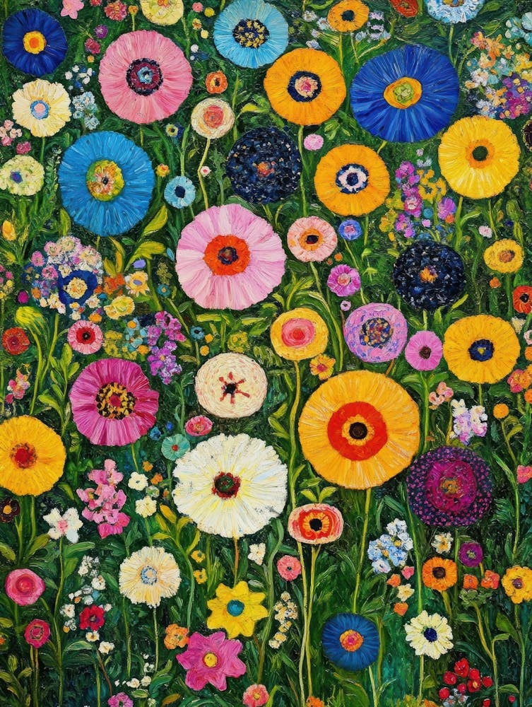 Garden Full Of Colorful Flowers 11