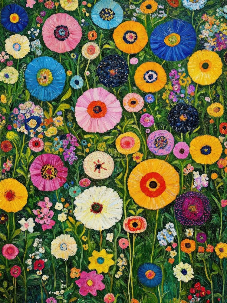 Garden Full Of Colorful Flowers 11