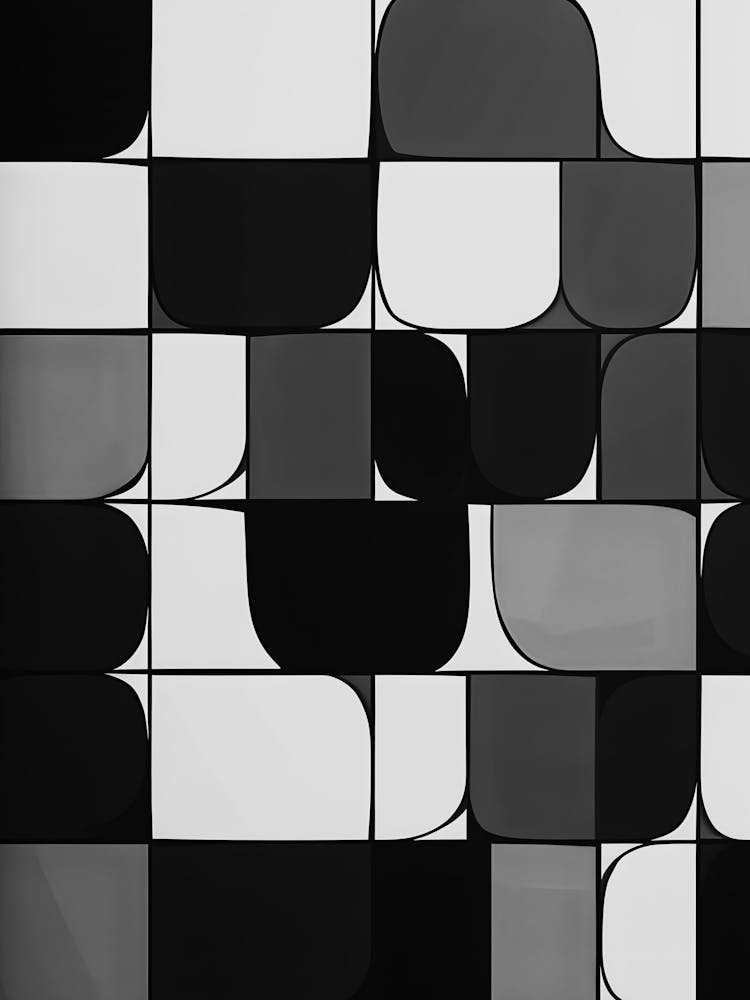 Abstract Black And White Pattern 5