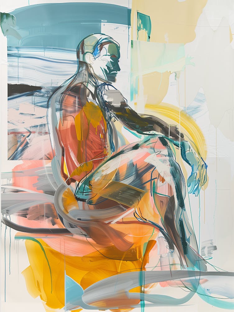 Man Sitting On A Chair