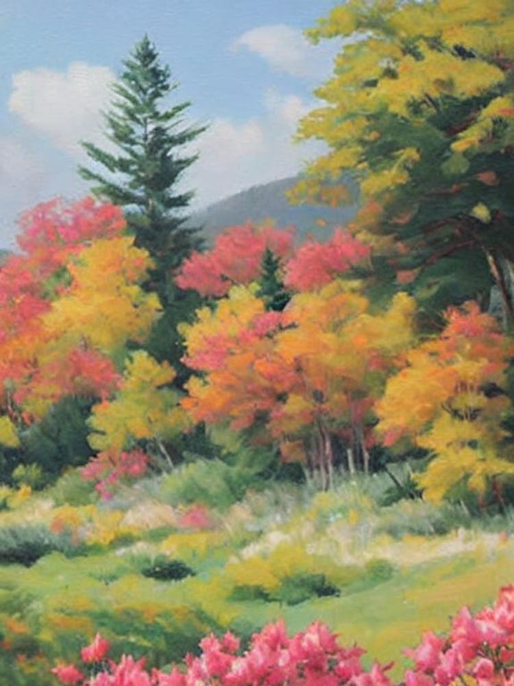 Rhododendron Tree Watercolour