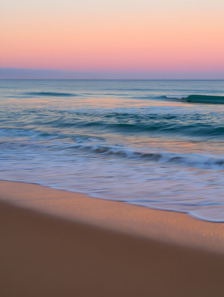 Colorful Sky Beach Photo Print - Serene Sunset/Sunrise Scene