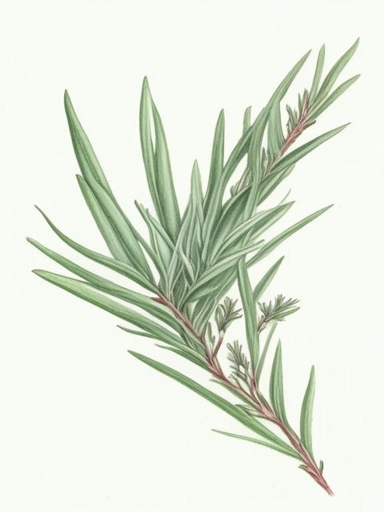 Tarragon Herb Pencil Colour 2