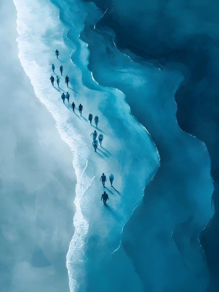 Polar Bears On Ice