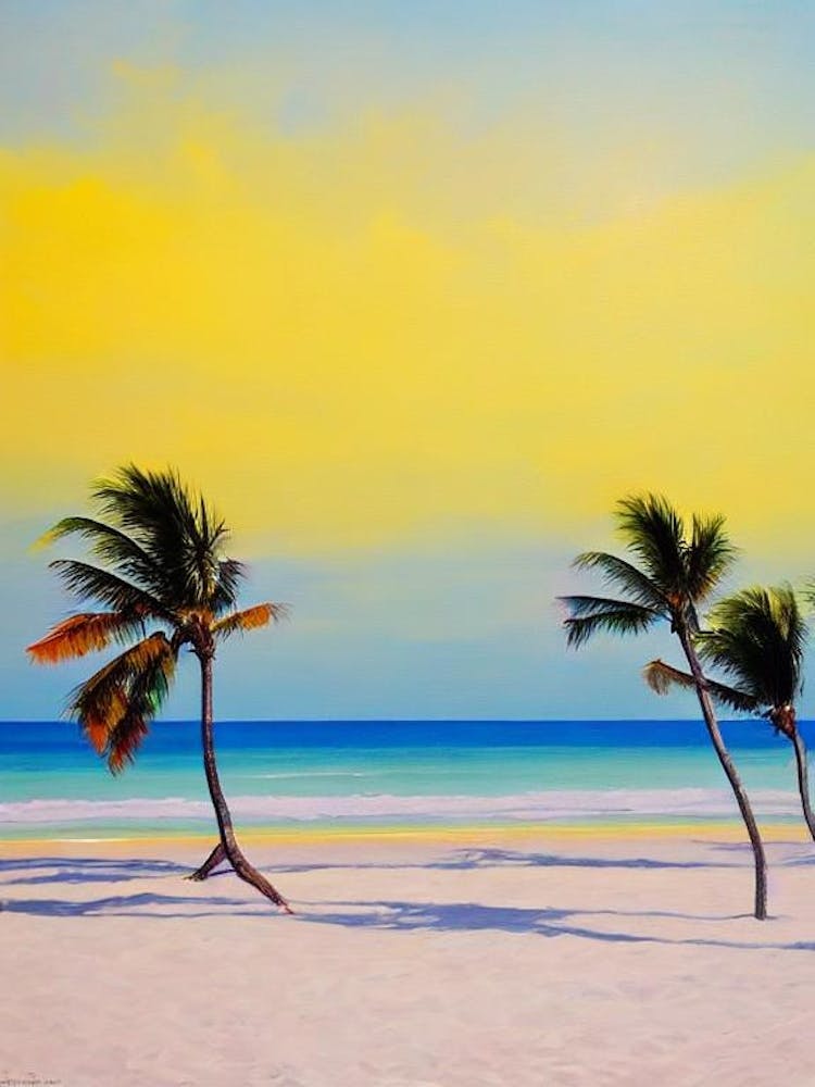 Bavaro Beach, Dominican Republic Bright Abstract