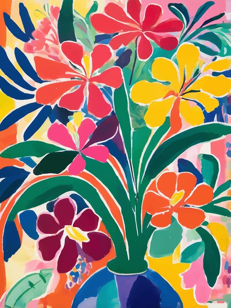 Cheerful and bright Flowers In A Vase