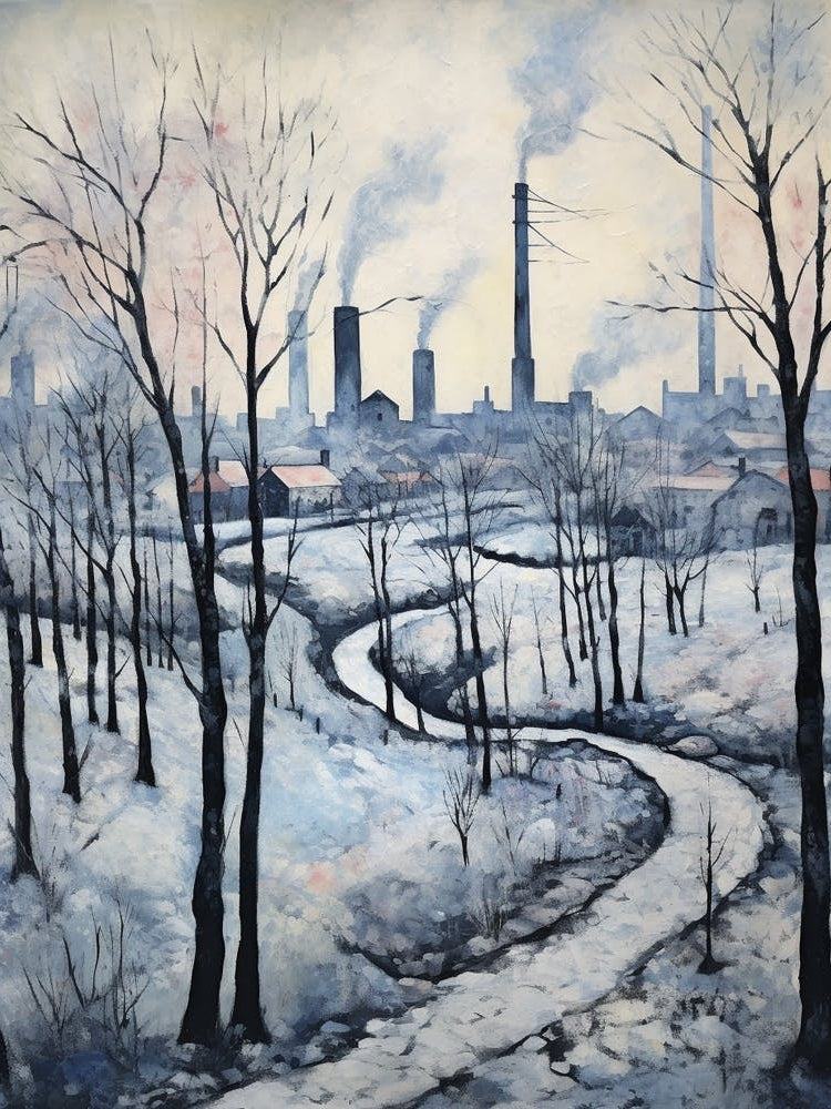 Winter City Park Painting Gas Works Park Seattle 2