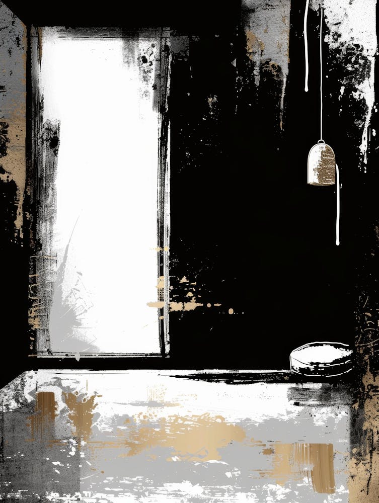 Black And Gold Canvas Print 49