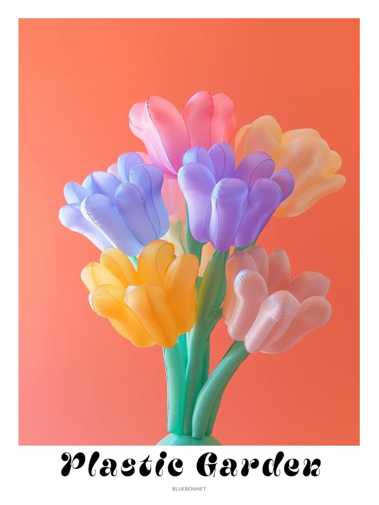 Dreamy Inflatable Flowers Poster Bluebonnet 2