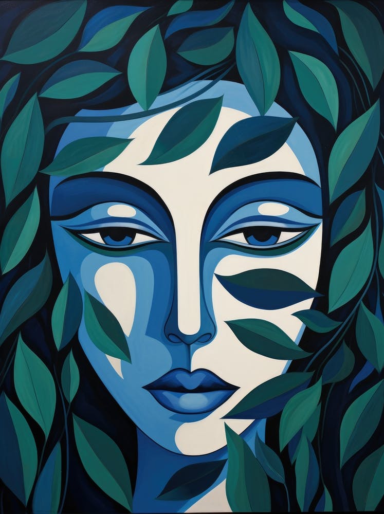 Woman With Leaves 3