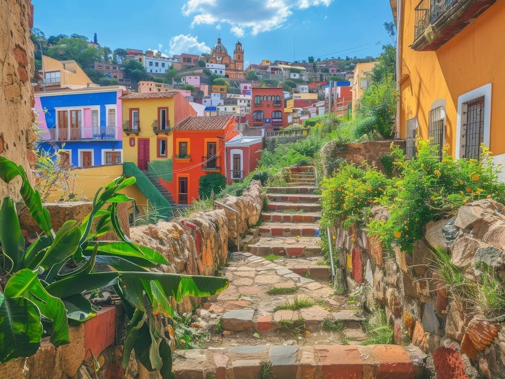 Colorful Houses In Mexico 1