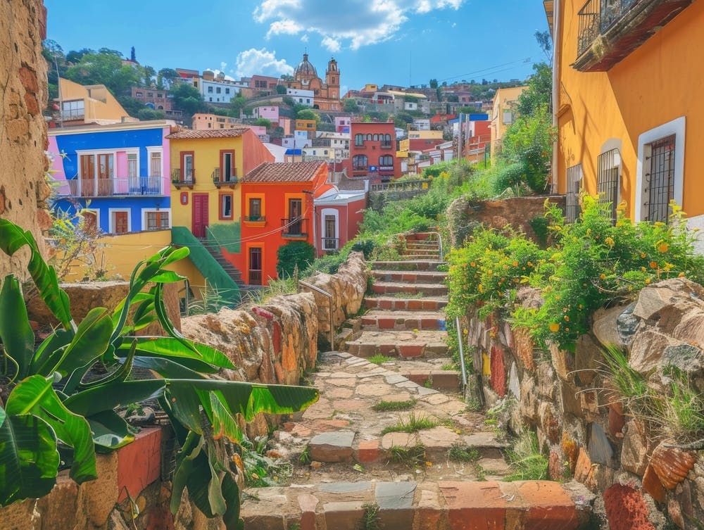 Colorful Houses In Mexico 1