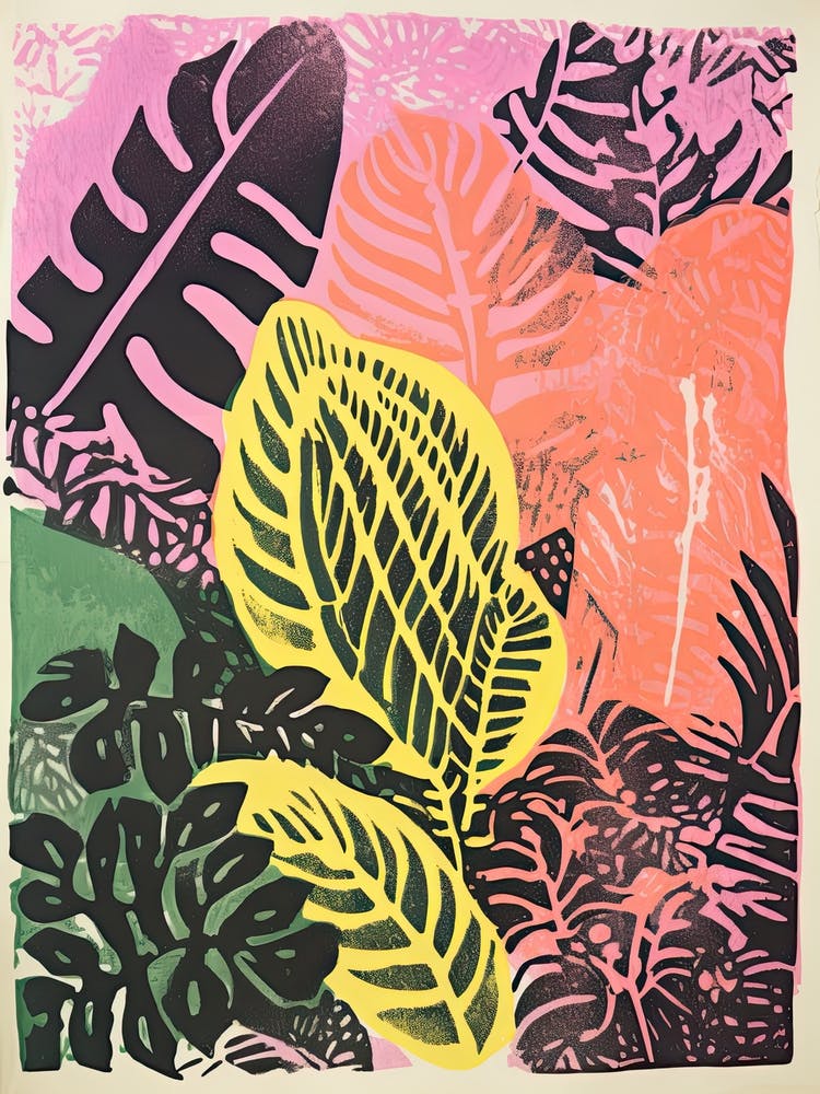 Colourful Botanical Risograph Style 27