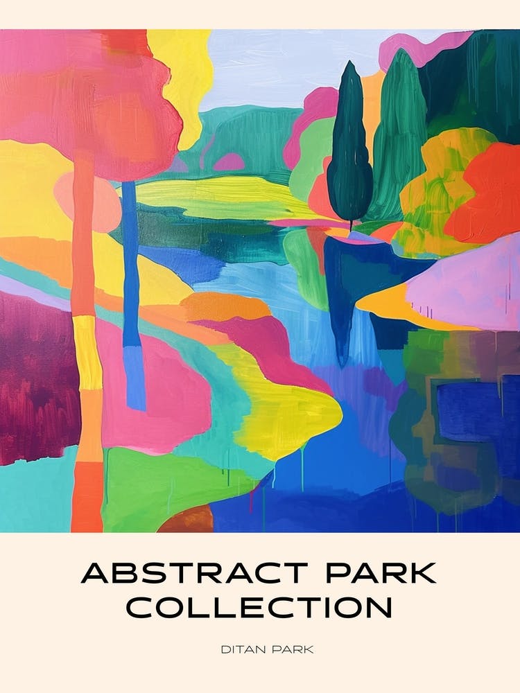 Abstract Park Collection Poster Ditan Park Beijing 3