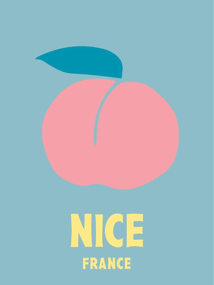 Nice, France, Graphic Style Poster 5