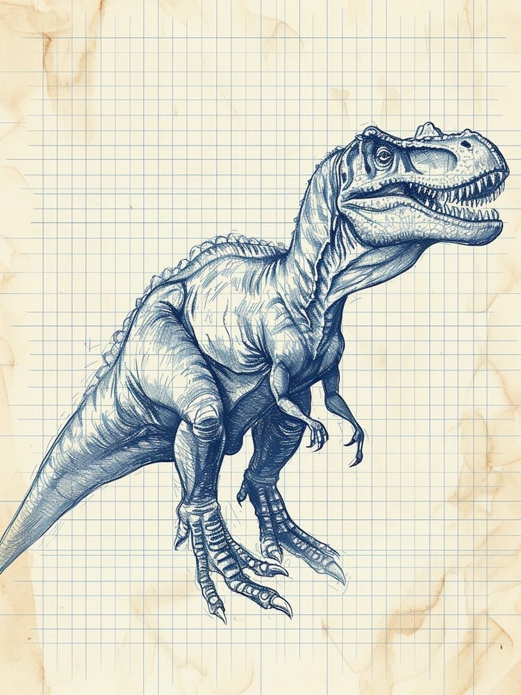 Heterodontosaurus Dinosaurier Blaupause-Stil
